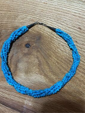 Turquoise Beaded Multi-Strand Necklace